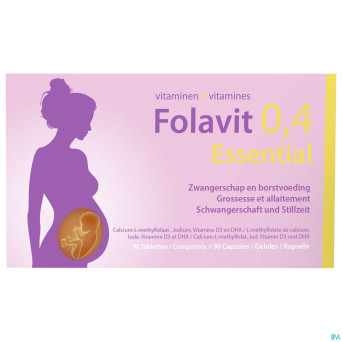 Folavit 0,4mg essential    comp 90 + caps 90 nf