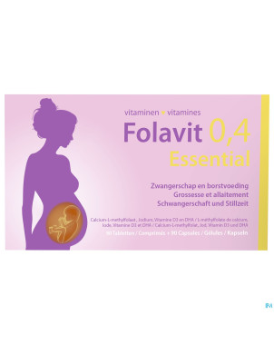 Folavit 0,4mg essential    comp 90 + caps 90 nf