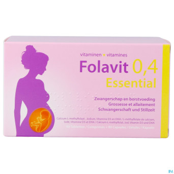 Folavit 0,4mg essential    comp 90 + caps 90 nf