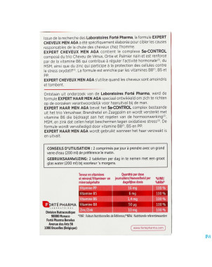 Expert cheveux men aga    comp 60