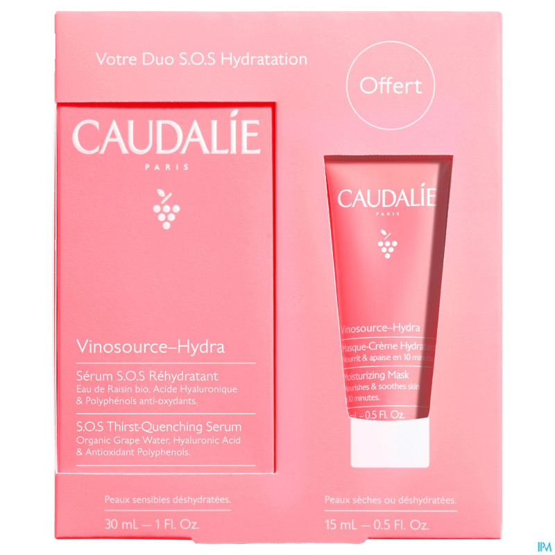 Caudalie coffret vinosource hydra 2 prod