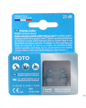 Quies protection auditive specific moto
