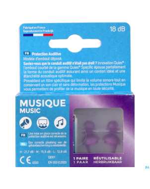Quies protection auditive specific musique