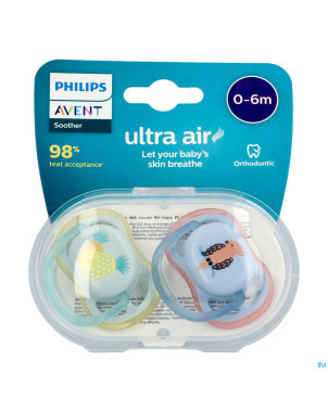 Philips avent sucette +0m air ananas