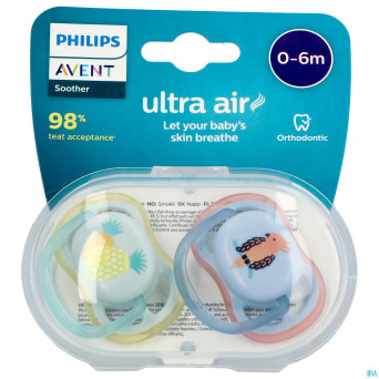 Philips avent sucette +0m air ananas