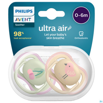 Philips avent sucette +0m air cerise
