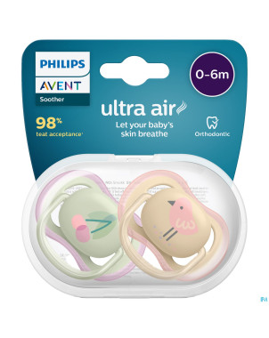 Philips avent sucette +0m air cerise