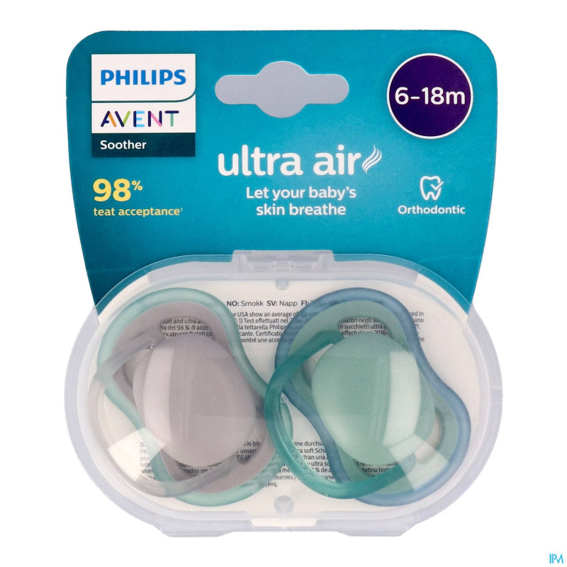 Philips avent sucette +6m air neutral