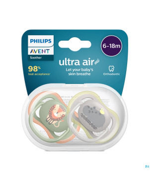 Philips avent sucette +6m air lion
