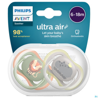 Philips avent sucette +6m air lion