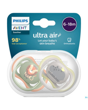 Philips avent sucette +6m air lion