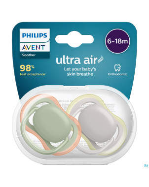 Philips avent sucette +6m air olive