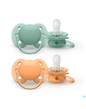 Philips avent sucette soft cognac green +0m