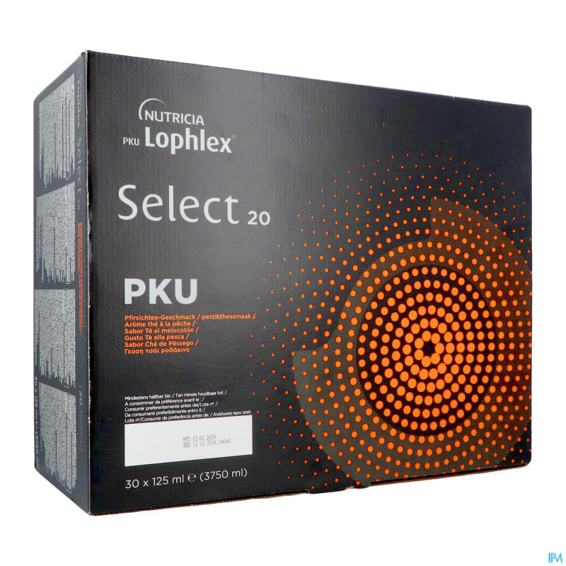 Pku lophlex select 20 the peche    30x125ml