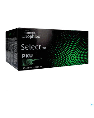 Pku lophlex select 20 the menthe    30x125ml