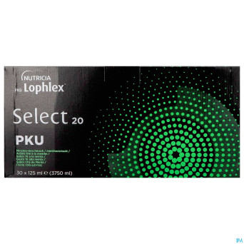 Pku lophlex select 20 the menthe    30x125ml