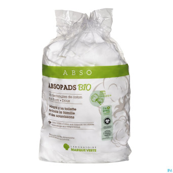 Marque v absopads bio rectangle coton 8x10cm   180