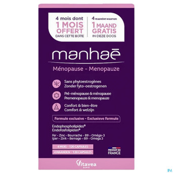 Vitavea manhae menopause 3 mois + 1 mois   caps 90