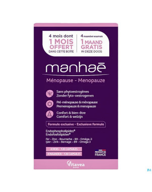 Vitavea manhae menopause 3 mois + 1 mois   caps 90