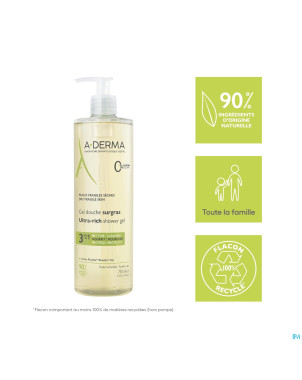 Aderma indisp.gel douche surgras 750ml