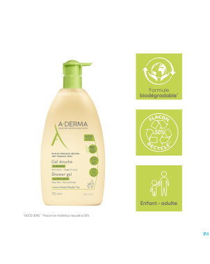Aderma indisp.gel douche surgras 750ml