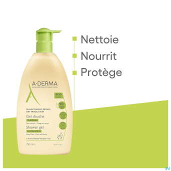 Aderma indisp.gel douche surgras 750ml
