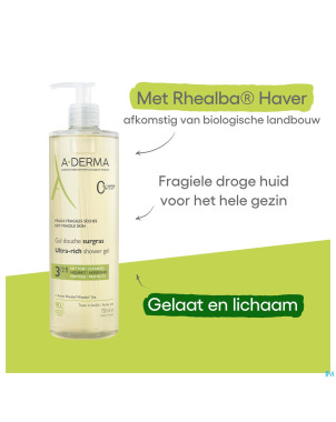 Aderma indisp.gel douche surgras 750ml