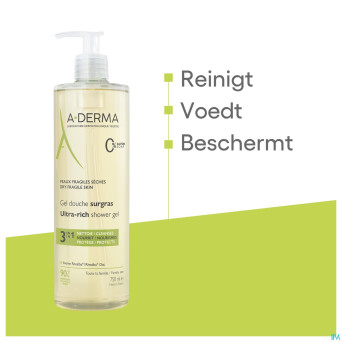 Aderma indisp.gel douche surgras 750ml