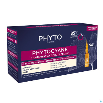 Phytocyane traitement chute reactionnel. amp12x5ml