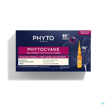 Phytocyane traitement chute reactionnel. amp12x5ml
