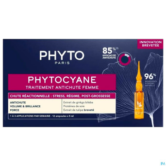 Phytocyane traitement chute reactionnel. amp12x5ml