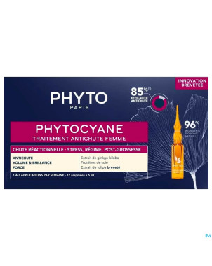 Phytocyane traitement chute reactionnel. amp12x5ml