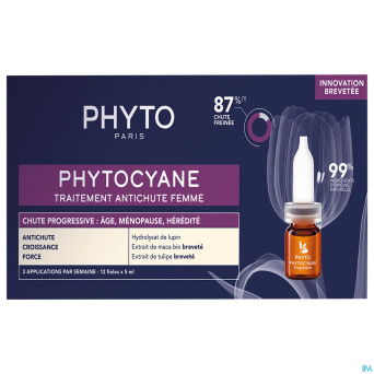 Phytocyane traitement chute progressive amp 12x5ml