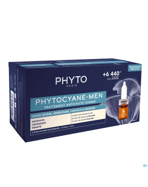 Phytocyane men trait. chute progr. fioles 12x3,5ml