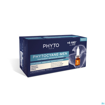 Phytocyane men trait. chute progr. fioles 12x3,5ml