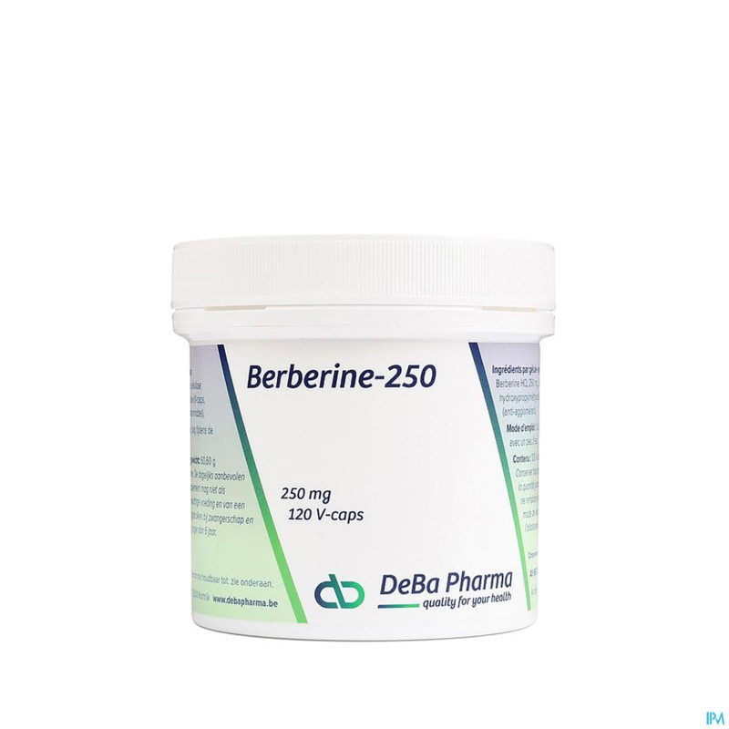 Berberine 250mg    v-caps 120 deba