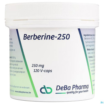 Berberine 250mg    v-caps 120 deba