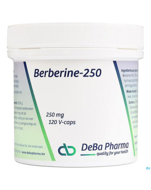 Berberine 250mg    v-caps 120 deba