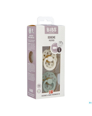 Bibs 1 sucette boheme duo sage/ivory 2