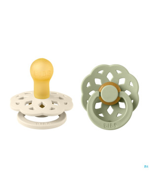 Bibs 1 sucette boheme duo sage/ivory 2
