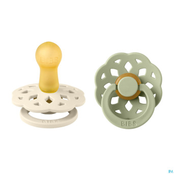 Bibs 2 sucette boheme duo sage/ivory 2