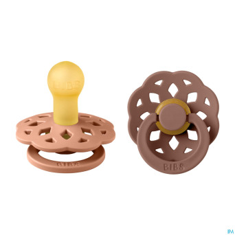 Bibs 1 sucette boheme duo peach/woodchuck 2