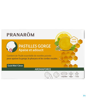Pranarom aromaforce gorge miel/citr.s/sucre past24