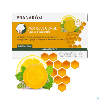 Pranarom aromaforce gorge miel/citr.s/sucre past24