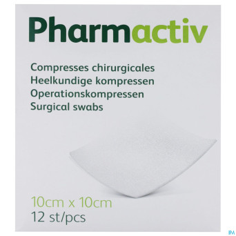 Careway compresses steriles 8pl 10x10cm    12
