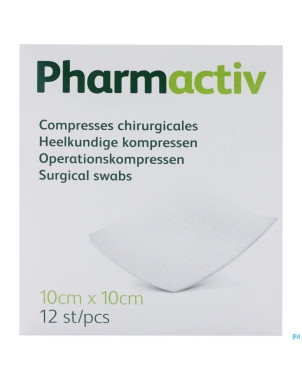 Careway compresses steriles 8pl 10x10cm    12