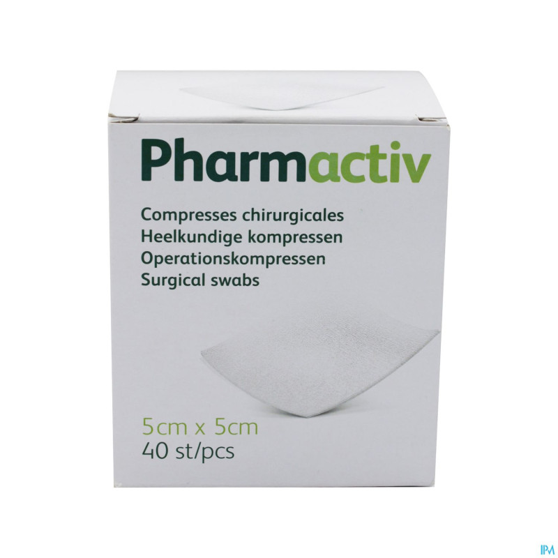 Careway compresses steriles 8pl 5x5cm    40