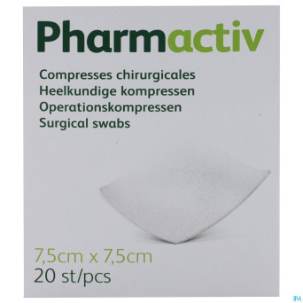 Careway compresses steriles 8pl 7,5x7,5cm    20