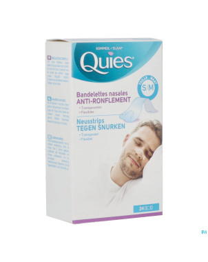 Quies a/ronflement bandelette nasale s/m 24