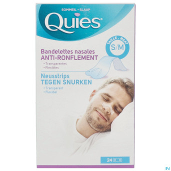 Quies a/ronflement bandelette nasale s/m 24